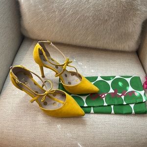 Boden bow tie suede leather shoes. Size 6.5